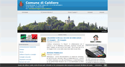 Desktop Screenshot of comune.caldiero.vr.it